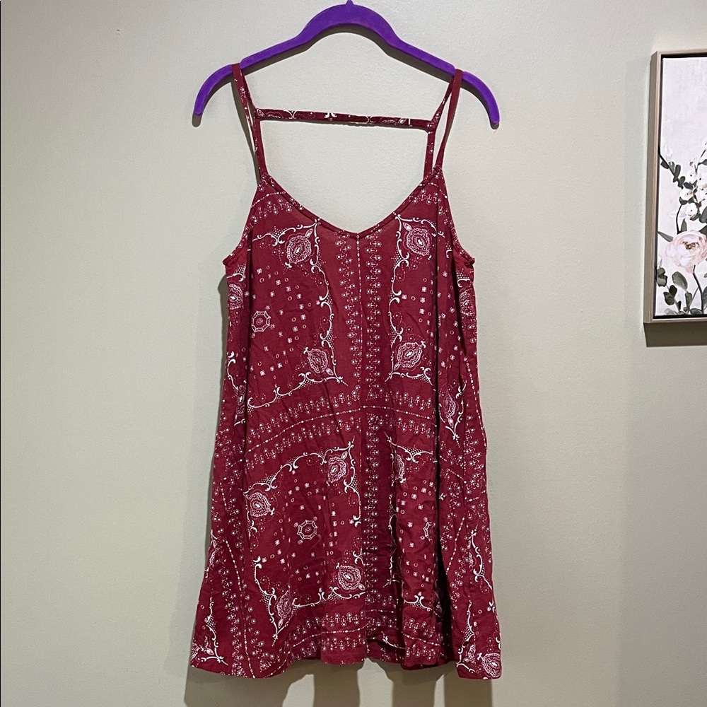 🌸Madewell Red Paisley Dress